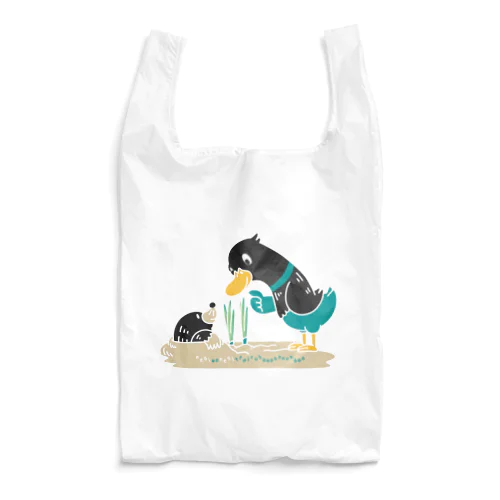 ネギを値切っている鴨カモかもB L Reusable Bag