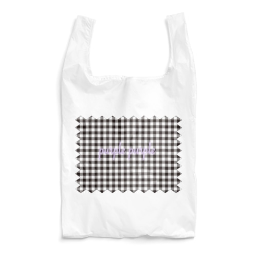 purplepurpleギンガムチェックバッグ Reusable Bag