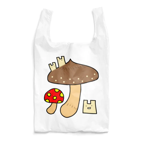 2Dうさぎ きのこ Reusable Bag