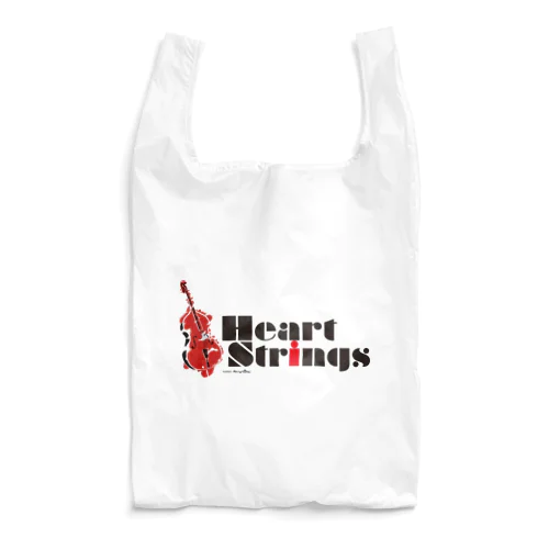 Heart Strings (woodbass) Red Reusable Bag