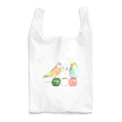 インコと三色団子（いきもの×たべものシリーズ） Reusable Bag