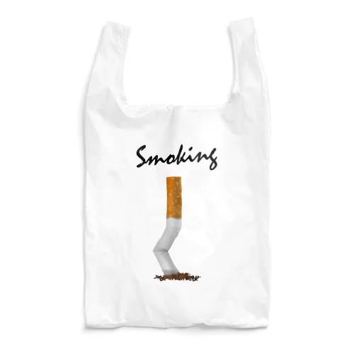 Smoking-タバコの吸い殻- エコバッグ