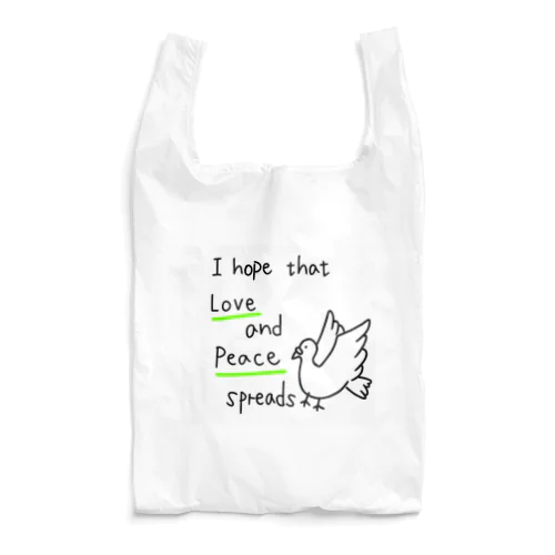 愛と平和 Reusable Bag