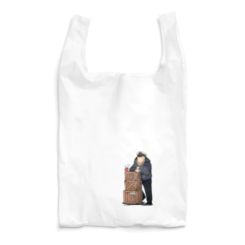 甲板でお茶を Reusable Bag