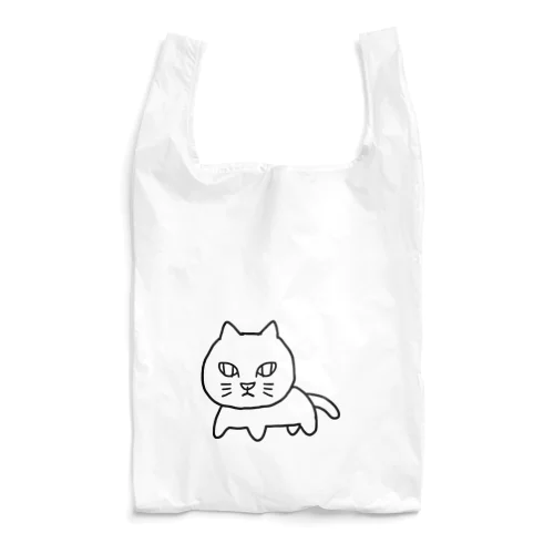 猫ですけど何か【白猫】 Reusable Bag