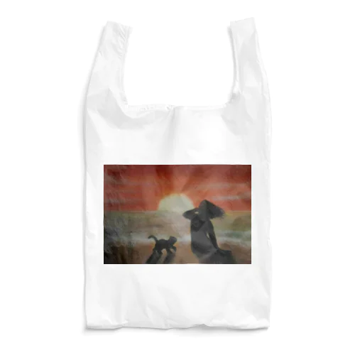 猫と少女 Reusable Bag