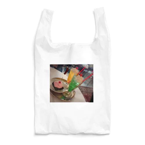 メロンソーダと、ケーキ Reusable Bag