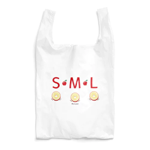 ML002 SMLTシャツのりんごすたぁ*輪切りのリンゴ Reusable Bag