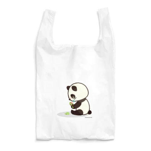 めそめそぱんだ アイス落とした Reusable Bag