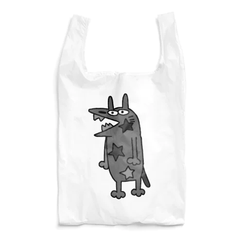 やべえ柄のキテレツねこ星モノトーン Reusable Bag