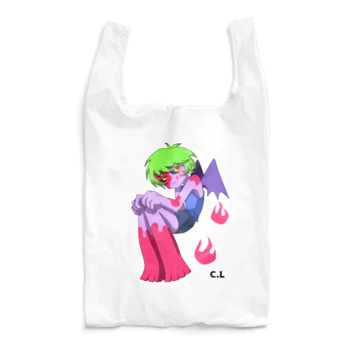 Bloody Devil Girl Reusable Bag