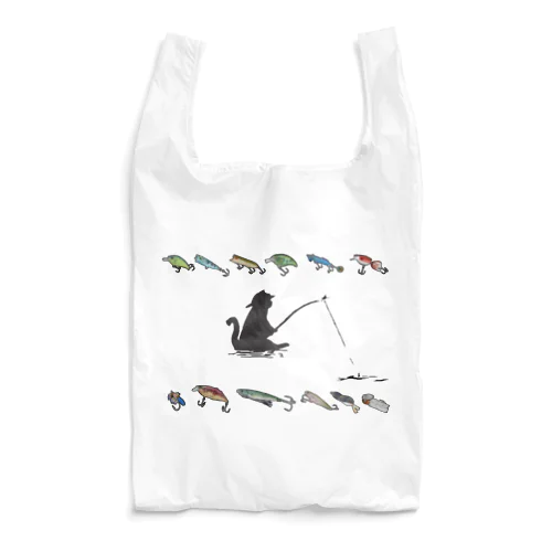 釣り猫日和　シルエット・ルアー Reusable Bag