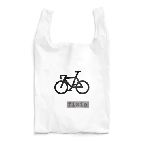 ピストバイク(シンプル)クロ Reusable Bag