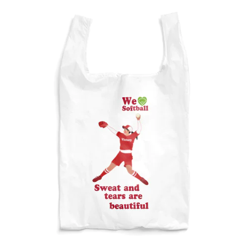 we love Softballスマホサイズ Reusable Bag