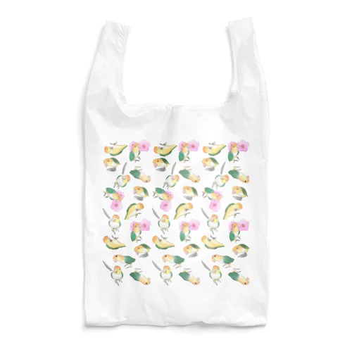 たっぷりシロハラインコちゃん【まめるりはことり】 Reusable Bag