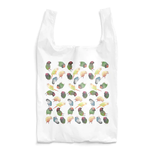 たっぷりウロコインコちゃん【まめるりはことり】 Reusable Bag