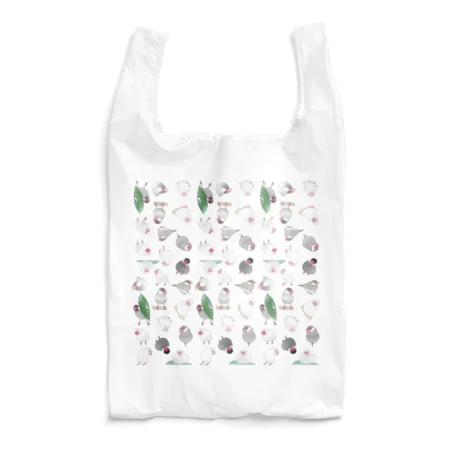 たっぷり文鳥ちゃん【まめるりはことり】 Reusable Bag