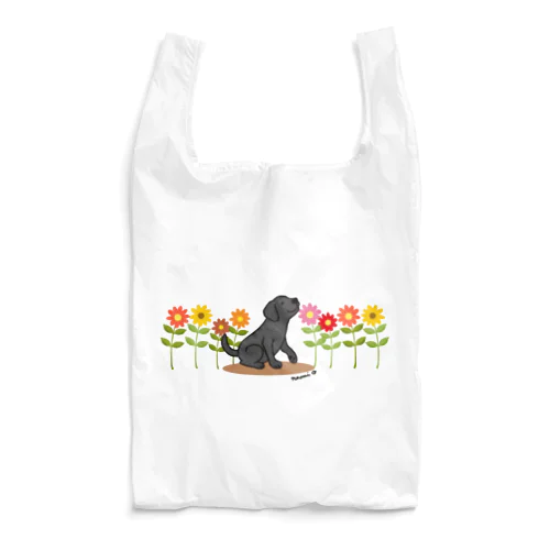 ブラックラブラドールとデイジー Reusable Bag