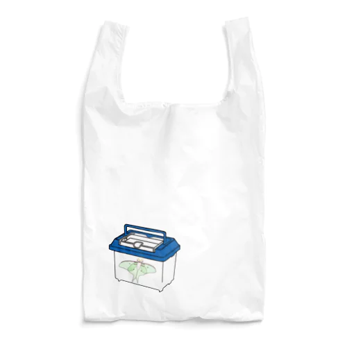 虫カゴとオオミズアオ Reusable Bag