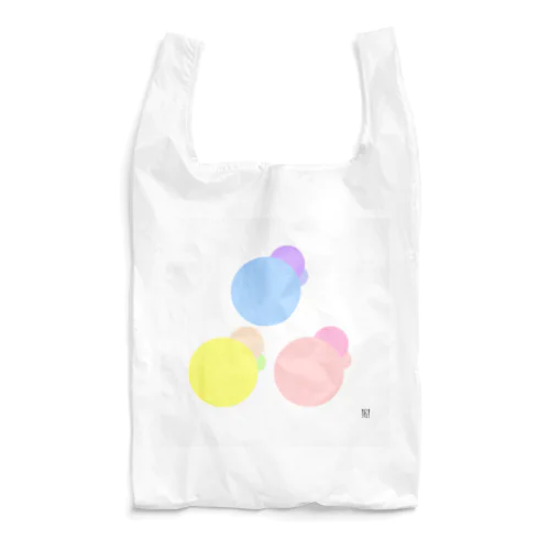 Pastel color dots 3 エコバッグ