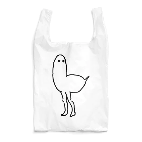 人間の足がはえた鳥 Reusable Bag