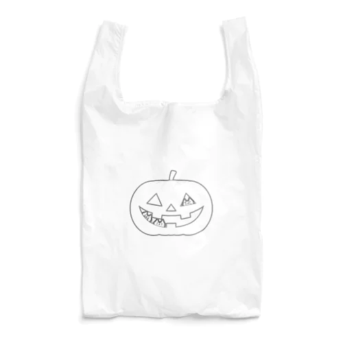 かぼちゃにゃ(モノトーン) Reusable Bag