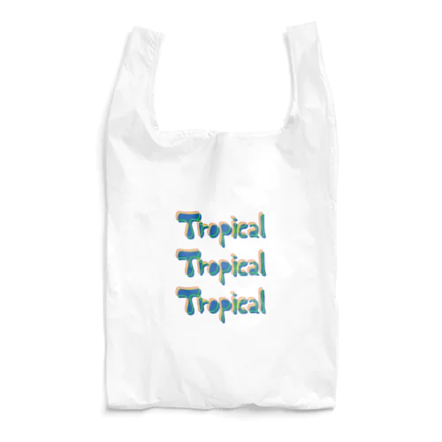 Tropical_blue Reusable Bag