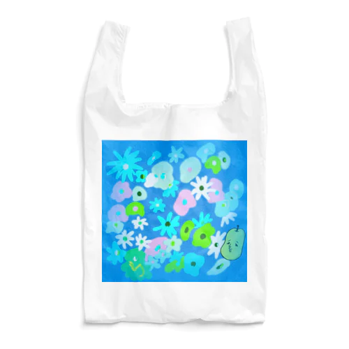 ブルーフラワー Reusable Bag