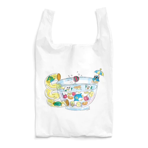 ペンギンとフルーツポンチ Reusable Bag