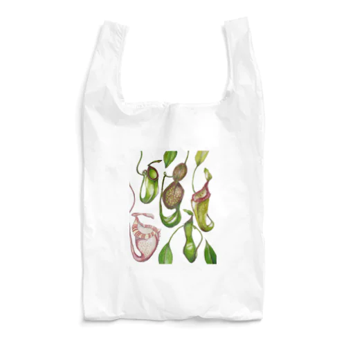 uovo 食虫植物がら Reusable Bag