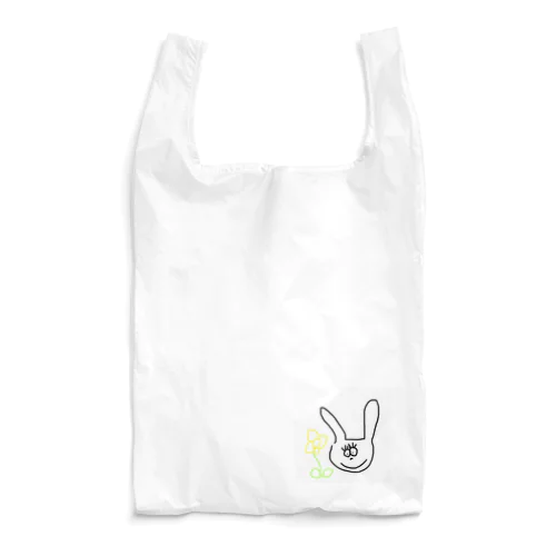 うさぎとカルパッチョの花 Reusable Bag