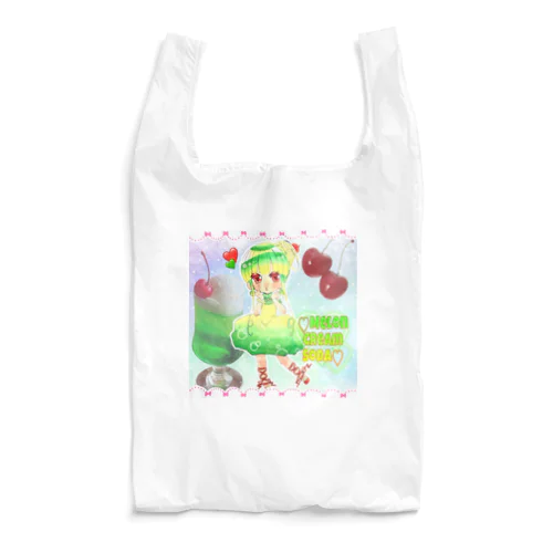 メロンクリームソーダ擬人化ちゃん Reusable Bag