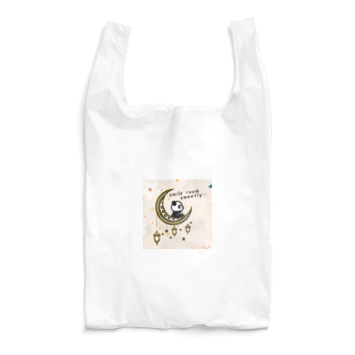 三日月と夢みるパンダ( ピンク ) Reusable Bag
