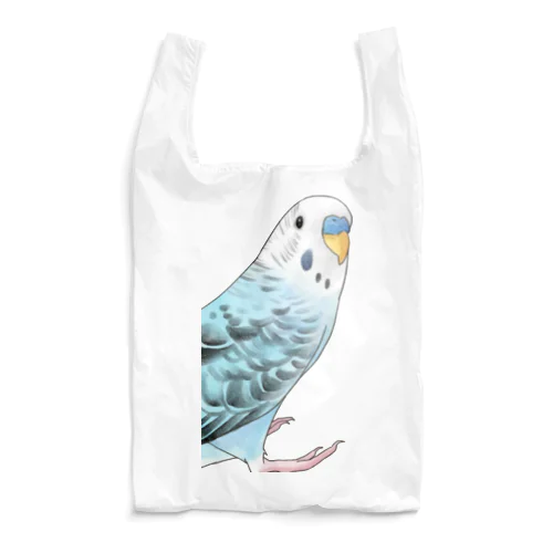 振りむきセキセイインコちゃん【まめるりはことり】 Reusable Bag