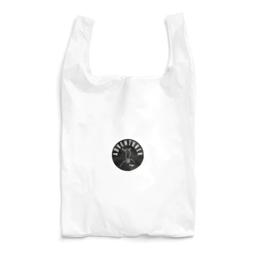 誰もが冒険家グッズ（黒丸ver) Reusable Bag