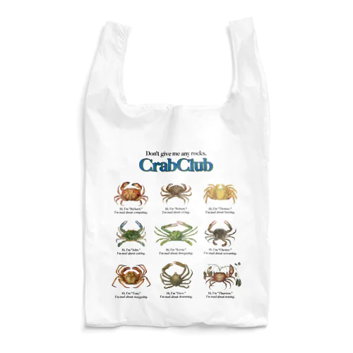 Crab Club Reusable Bag