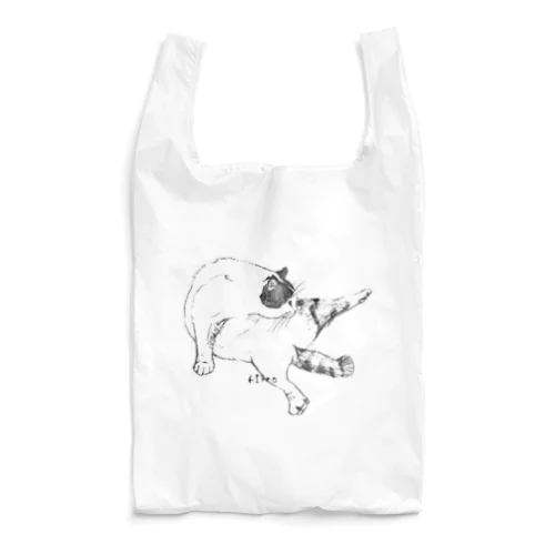 毛繕いの猫 Reusable Bag