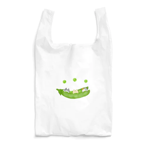 えんどう豆にゃ Reusable Bag