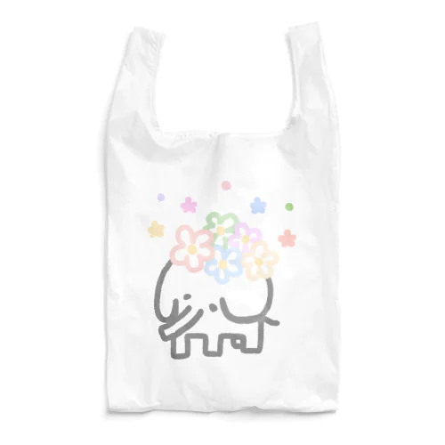 お花ぞうさん2 Reusable Bag