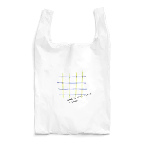 check one two!（黄色×青） Reusable Bag