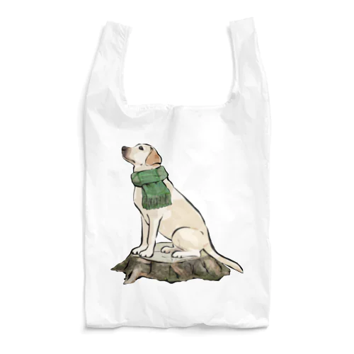 マフラー犬　ラブラドルレトリバー Reusable Bag