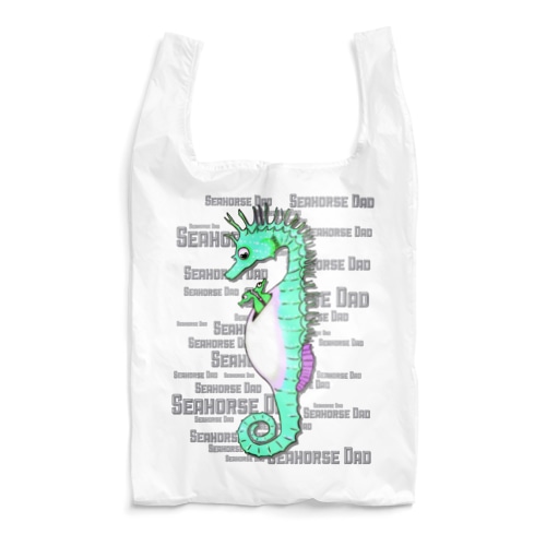 Seahorse Dad グリーン Reusable Bag