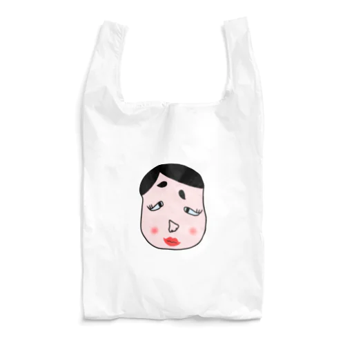 ネオ福笑い 頬を赤らめて Reusable Bag