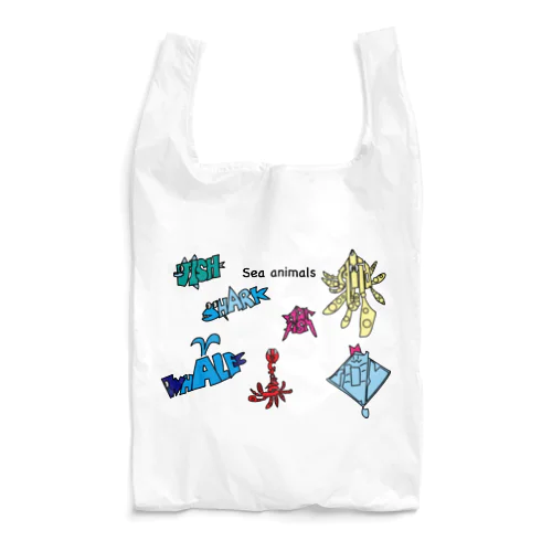 海の生き物シリーズ Reusable Bag