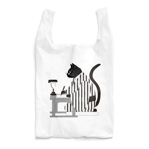 文豪猫 黒 Reusable Bag