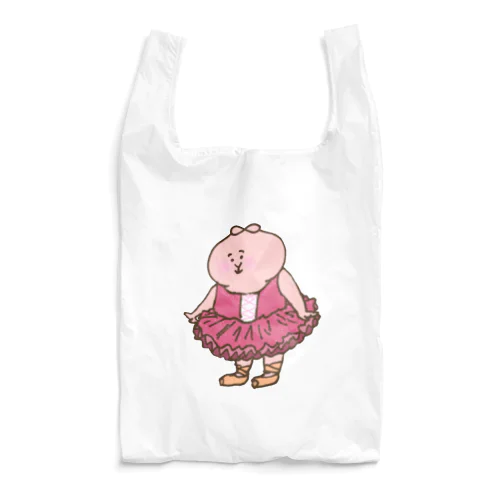 ぱくぱく村のリトルバレリーナ(シンプル) Reusable Bag