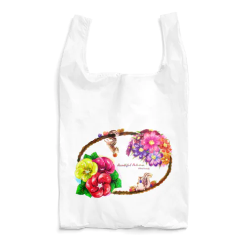 Beautiful Autumn 秋絵柄＋リス Reusable Bag