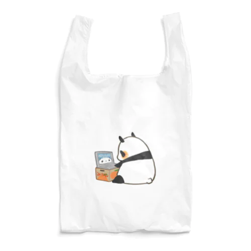 パソコンを使いこなすハイテクパンダ Reusable Bag