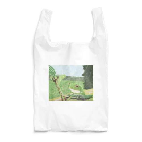 考えるカエル（シュレーゲルアオガエル） Reusable Bag