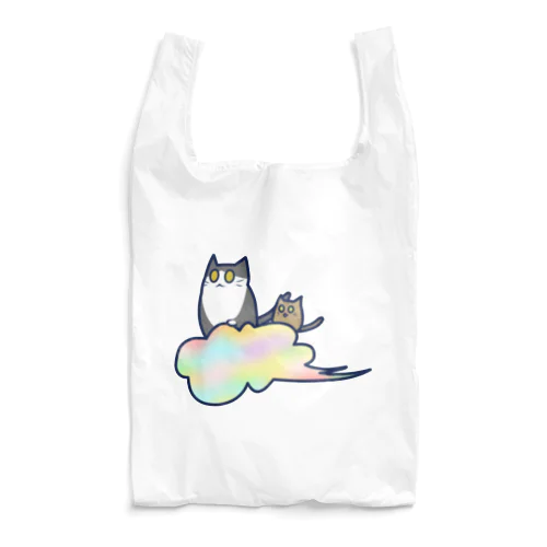 五色の雲と二匹の猫 Reusable Bag